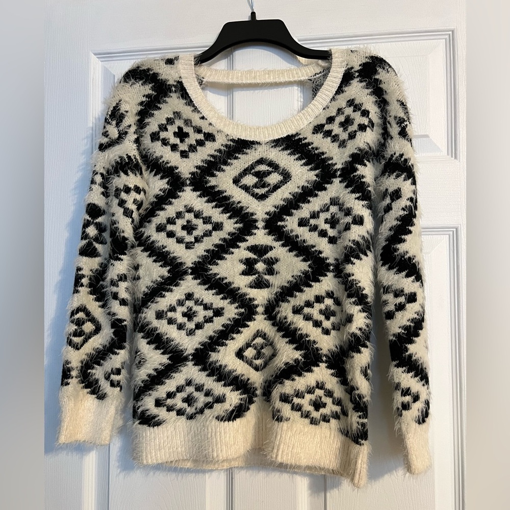 Southwestern print cozy sweater